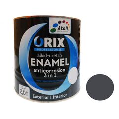 ემალი ORIX METALLIC  3-1ში (ანტიკოროზ) ანტრაციტი 0,7 კგ