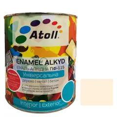 Эмаль алкидная Универсал ATOLL ПФ-115 бежевая 2.6 кг