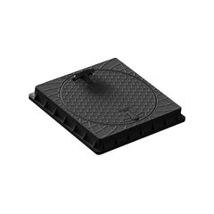 Hatch round with lock and stand Torun Plastik YK-1002-S 400 mm