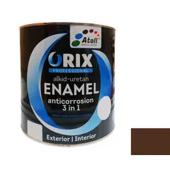 ემალი ანტიკოროზიული Atoll Orix Color 3 in 1, 0.7 ლ ყავისფერი RAL 8017