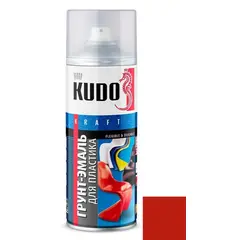 Primer-enamel for plastic Kudo KU-6006 520 ml red