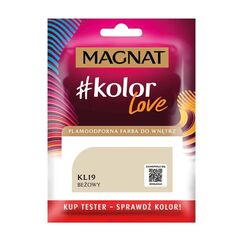 Interior paint test Magnat Kolor Love 25 ml KL19 beige