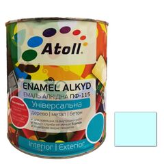 Эмаль алкидная Универсал ATOLL ПФ-115 светло-бирюзова 0,8 кг