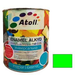 Enamel alkyd Universal ATOLL ПФ-115 light-green 2.6 kg