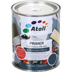 გრუნტი ანტიკოროზიული Atoll ГФ-021 2.8 კგ შავი