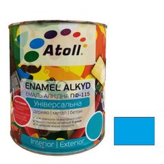 Enamel Atoll ПФ-115 2.6 kg bright blue