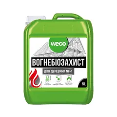 Огнебиозащита для дерева Weco бесцветный 5 л