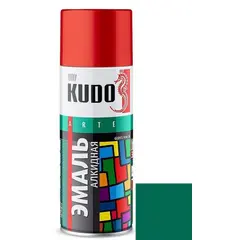 ემალი უნივერსალური Kudo KU-1007 Ral 6016 მუქი მწვანე 520 მლ