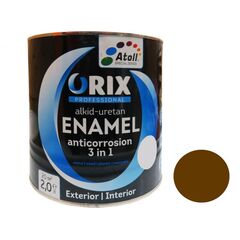 ემალი ORIX METALLIC  3-1ში (ანტიკოროზ)შოკოლადისფ. 0,7 კგ