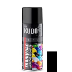 Aerosol enamel Kudo  RAL9005  glossy black 520ml