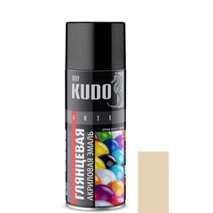 აეროზოლი ემალი Kudo RAL1015 სპილოსძვლისფერი პრიალა 520 მლ