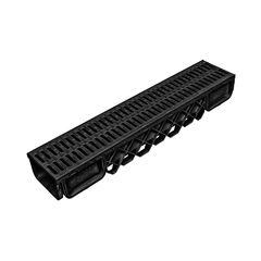 Drainage tray black Torun Plastik DK 1002-1-S 200x145x1000 mm