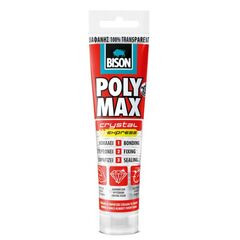 წებო-ჰერმეტიკი Bison Poly Max Crystal Express 115 გ გამჭვირვალე