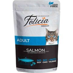 Корм мокрый для кошек Felicia лосось 85гр