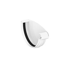 Right gutter endcap Giza 120 mm white (10.120.06.001)
