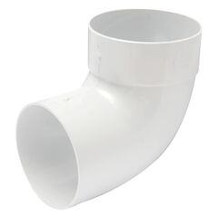 Branch pipe single coupling RainWay 100 mm 67° white