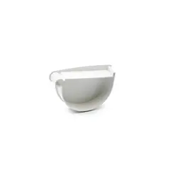 Funnel cap left white RainWay 90mm