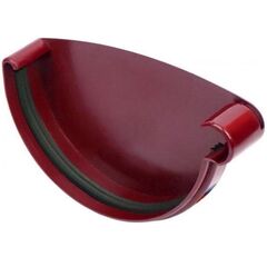 Right gutter endcap Giza 120 mm red (10.120.06.004)