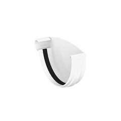 Left gutter endcap Giza 120 mm white (10.120.05.001)