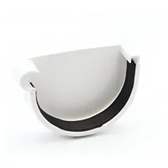 Funnel cap left white RainWay 130 mm