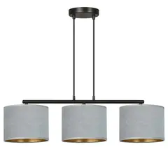 საკიდი EMIBIG Hilde 3 E27 3x MAX 60W ნაცრისფერი