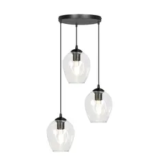 Подвес EMIBIG Istar Premium 3 E27 3x MAX 60W черный прозрачный
