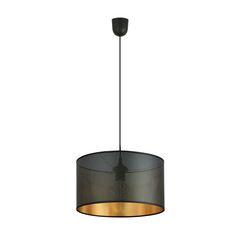 Pendant EMIBIG Aston 1 E27 1x MAX 60W black gold