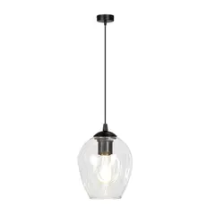 Подвес EMIBIG Istar 1 E27 1x MAX 60W черный прозрачный