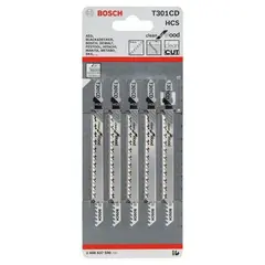პირი ბეწვახერხის Bosch T 301 CD, HCS 5 მმ