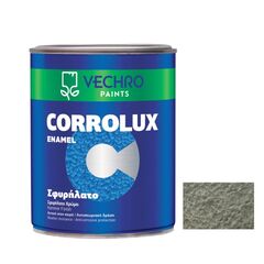 ემალი ანტიკოროზიული ლითონისთვის Vechro Corrolux hammered N 80 ვერცხლისფერი ნახევრად პრიალა 750 მლ