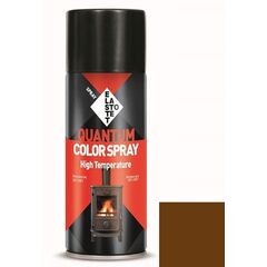 Краска аэрозольная огнеупорная Elastotet Quantum Color Spray High Temperature коричневая 400 мл