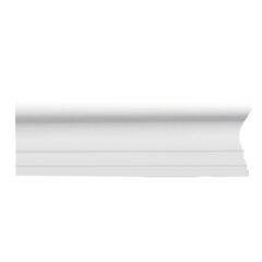 Extruded ceiling plinth Solid C25/50 white 45x45x2000 mm