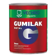 Краска для металла Vechro Gumilak Metal Duco черная 5 кг