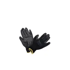 Black glove with black PU coating M2M 300/140 S8