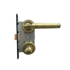 Set handle and WC lock BT Group BORA AGB 70 mm. bronze