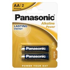 Battery Alkaline - Panasonic Alkaline Power LR6 AA 2 pcs.