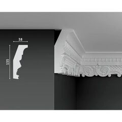 Polystorol foam cornice Decostar S-28