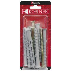 დუბელი ჩარჩოსთვის Koelner 6 ც B-KDS10100 100 mm ბლისტი
