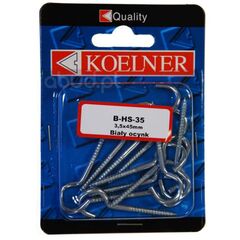Ceiling anchor with hook Koelner M3,5X45 mm 12 pcs B-HS-35