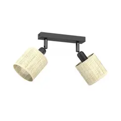 Spot Luminex Rattan 2 E14 L200 Ø100 h100 black rattan 5295