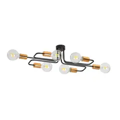 ჭაღი EMIBIG VEKEN 6A E27 6x MAX 60W შავი