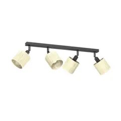 Spot Luminex Rattan 4 E14 L600 Ø100 h100 black rattan 5298