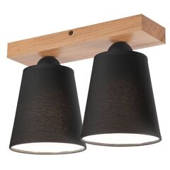 Ceiling lamp Lamkur LULA 2 Е27 oak black 47706