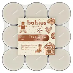 Candel  Bolsius flavor cookie fever 4 hours 18 pcs