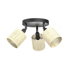 სპოტი Luminex Rattan 3 E14 Ø100 h100 შავი როტანგი 5297