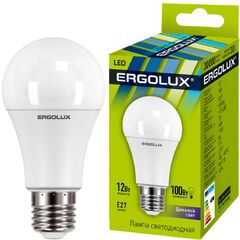 LED Lamp Ergolux LED-A60-12W-E27-6K 6500K