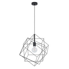 საკიდი Eglo STRAITON 1 E27 1x MAX 60W შავი 43359