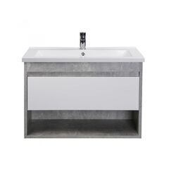 აბაზანის ტუმბო ხელსაბნით Oslo Loft 80-A gray/white SU/Cosmo 80 სმ