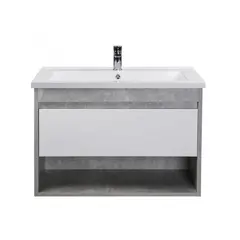 Bathroom furniture with washbasin Oslo Loft 80-A gray/white SU/Cosmo 80 cm