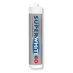 სილიკონი ანტიბაქტერიული Elastotet Super White 10 გამჭვირვალე 280 მლ